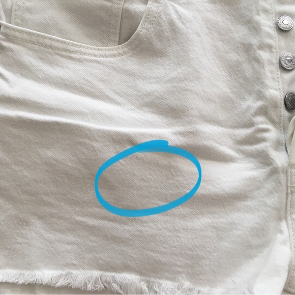 Levi’s 501 White High Rise Cutoff Short - Picture 6 of 6